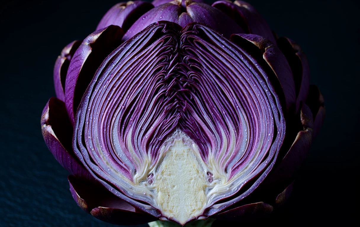 Artichoke anatomy specimen
